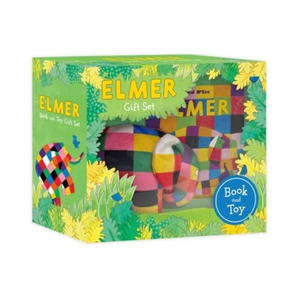 Elmer Book and Toy Gift Set For Sale