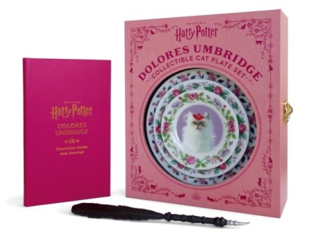 Harry Potter: Dolores Umbridge Collectible Cat Plate Set Online now