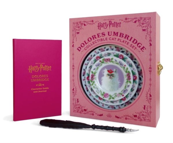 Harry Potter: Dolores Umbridge Collectible Cat Plate Set Online now