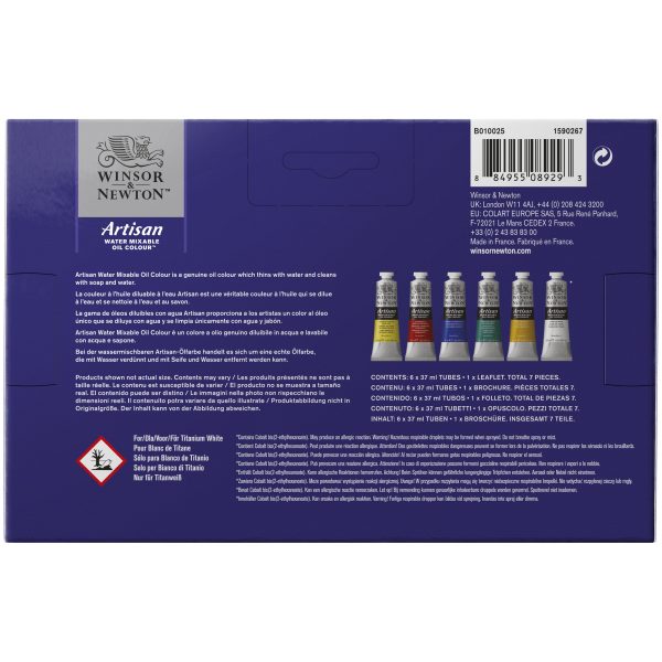 Vesiliukoinen öljyväri 6x37ml Artisan Winsor & Newton on Sale